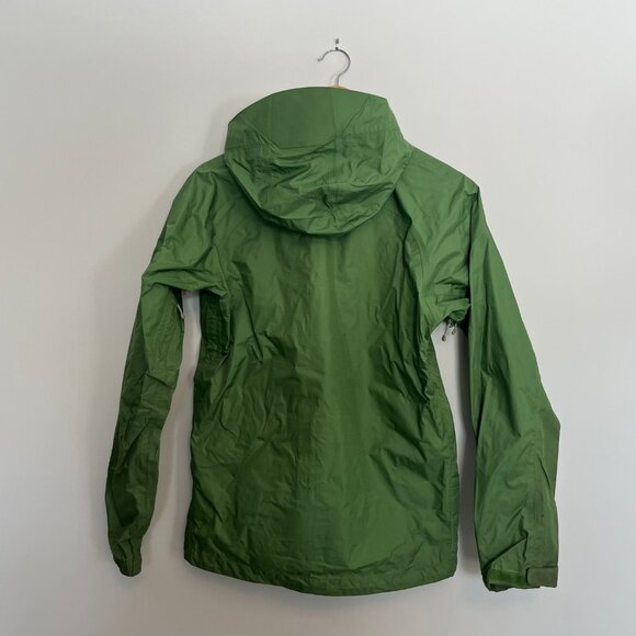 Mountain Equipment Co-Op. Womens. Zip Rain Jacket. Size Medium. Green Color. - Picture 7 of 14